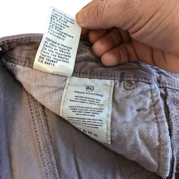 Anthropologie Jeans Grey Velvet 29R - Picture 6 of 7